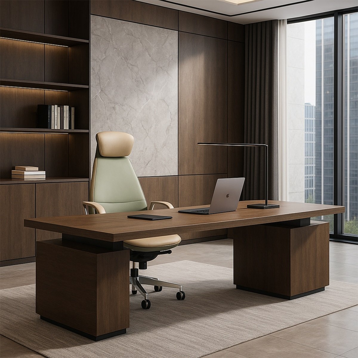 Ghế giám đốc nệm da cao cấp