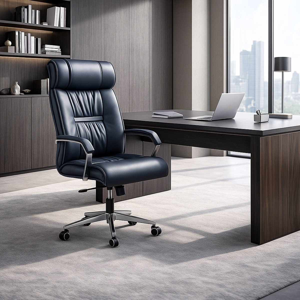 Ghế giám đốc nệm da