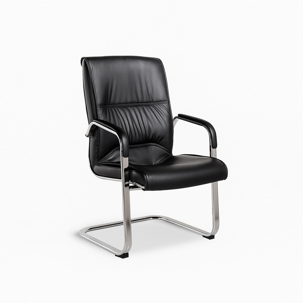 Ghế Phòng Họp Chân Quỳ Nệm Da