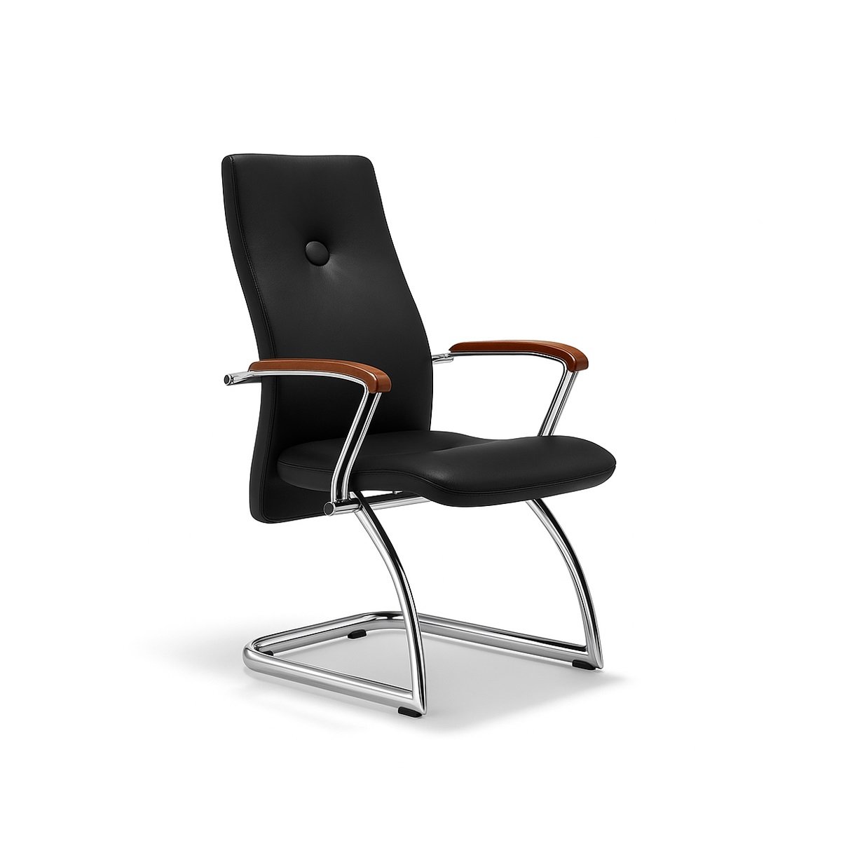 Ghế Phòng Họp Chân Quỳ Nệm Da