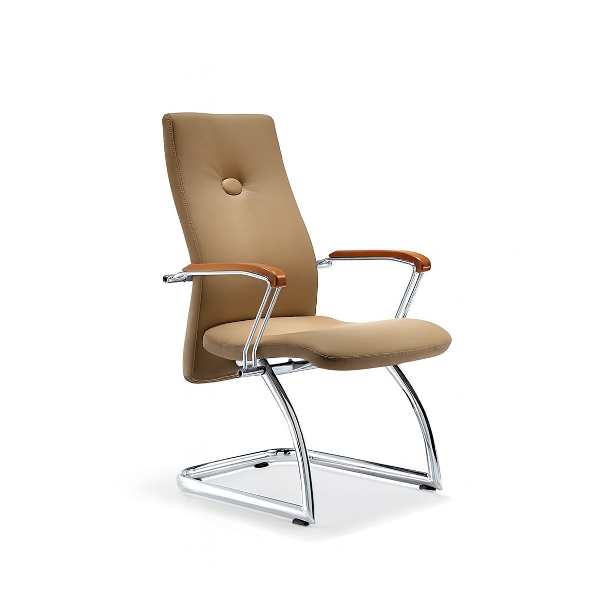 Ghế Phòng Họp Chân Quỳ Nệm Da